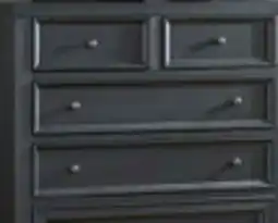 The Brick Casa Bedroom Chest of Drawers, 6-Drawer, 39W x 52H, Wood - Black offer