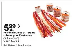 Michaels Ruban à l'unité et lots de rubans pour l'automne de Celebrate it offer