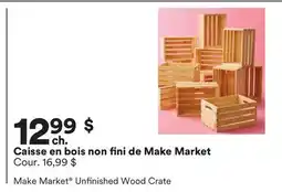 Michaels Caisse en bois non fini de Make Market offer