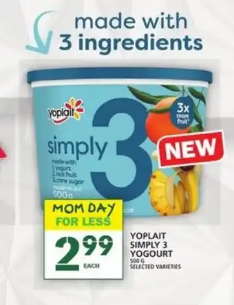 Food Basics Yoplait Simply 3 Yogourt offer
