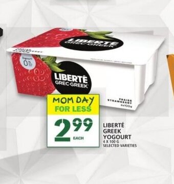 Food Basics Liberté Greek Yogourt offer