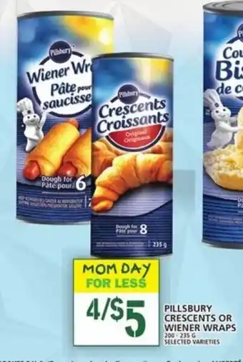 Food Basics Pillsbury Crescents or Wieners Wraps offer