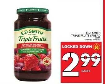 Food Basics E.D. Smith Triple Fruits Spread offer
