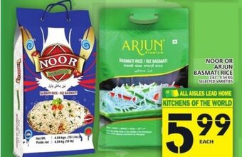 Food Basics Noor or Arjun Basmati Rice offer