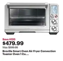 Best Buy Breville Smart Oven Air Fryer Convection Toaster Oven 1 Cu. Ft./28.3L - Stainless Steel offer