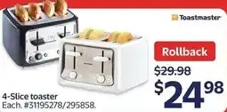 Walmart Toastmaster 4-Slice toaster offer