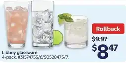 Walmart Libbey glassware offer