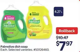 Walmart Palmolive dish soap offer