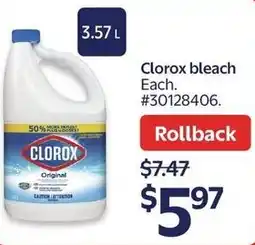Walmart Clorox bleach offer
