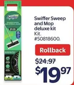 Walmart Swiffer Sweep and Mop deluxe kit offer