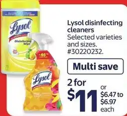Walmart Lysol disinfecting cleaners offer