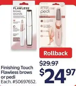 Walmart Finishing Touch Flawless brows or pedi offer