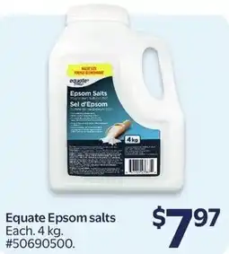 Walmart Equate Epsom salts offer