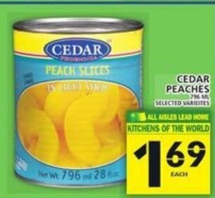 Food Basics Cedar Peaches offer