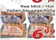 Nations Fresh Foods Rea mild / hot italian sausage offer