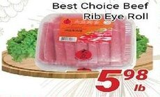 Nations Fresh Foods Best choice beef rib eye roll offer