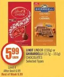 Shoppers Drug Mart Lindt offer