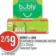 Shoppers Drug Mart Bubly or AHA offer