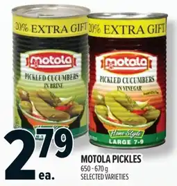 Metro Motola pickles offer