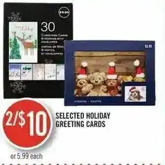 Shoppers Drug Mart Selected holiday greeting cards offer