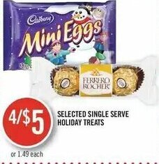 Shoppers Drug Mart Selected single serve holiday treats offer