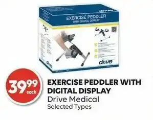 Shoppers Drug Mart Exercise peddler with digital display offer