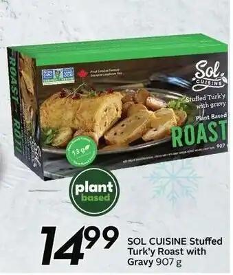Safeway Sol cuisine stuffed turk'y roast with gravy offer