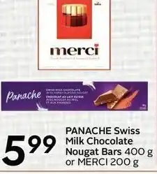 Safeway Panache swiss milk chocolate nougat bars offer