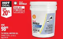 Canadian Tire Shell Rotella T4 DIESEL MOTOR OIL offer