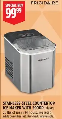 Canadian Tire Frigidaire STAINLESS-STEEL COUNTERTOP ICE MAKER WITH SCOOP offer