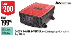 Canadian Tire MotoMaster 3000W POWER INVERTER offer