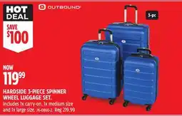 Canadian Tire HARDSIDE 3-PIECE SPINNER WHEEL LUGGAGE SET offer
