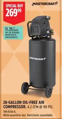 Canadian Tire Mastercraft 26-GALLON OIL-FREE AIR COMPRESSOR offer