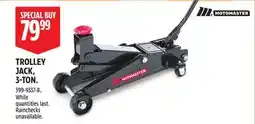 Canadian Tire MOTOMASTER TROLLEY JACK, 3-TON offer