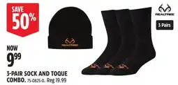 Canadian Tire 3-PAIR SOCK AND TOQUE COMBO offer