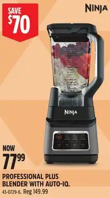 Canadian Tire Ninja PROFESSIONAL PLUS BLENDER WITH AUTO-IQ offer