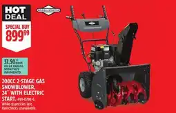 Canadian Tire 208CC 2-STAGE GAS SNOWBLOWER, 24˝ WITH ELECTRIC START offer