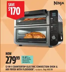 Canadian Tire Ninja 12-in-1 Countertop Electric Convection Oven & Air Fryer with FLEXDOOR offer
