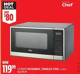 Canadian Tire Masterchef 1.3 CU-FT MICROWAVE, STAINLESS STEEL offer