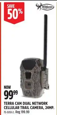 Canadian Tire Wildgame TERRA CAM DUAL NETWORK CELLULAR TRAIL CAMERA, 24MP offer