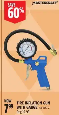 Canadian Tire MASTERCRAFT TIRE INFLATION GUN WITH GAUGE offer