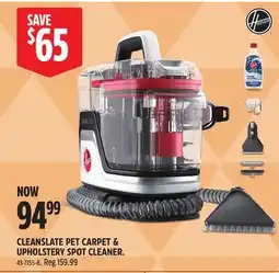 Canadian Tire Hoover CleanSlate Pet Carpet & Upholstery Spot Cleaner offer