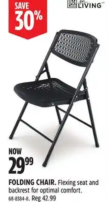 Canadian Tire For Living FOLDING CHAIR offer