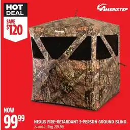 Canadian Tire Ameristep NEXUS FIRE-RETARDANT 3-PERSON GROUND BLIND offer