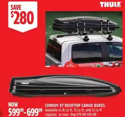 Canadian Tire Thule CONVOY XT ROOFTOP CARGO BOXES. Available offer