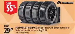 Canadian Tire MotoMaster FOLDABLE TIRE RACK offer