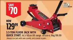 Canadian Tire Big Red 3.5-TON FLOOR JACK WITH QUICK START offer