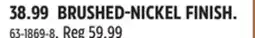 Canadian Tire Moen BRUSHED-NICKEL FINISH offer