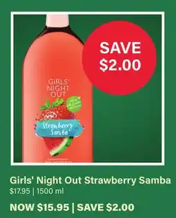 LCBO Girls' Night Out Strawberry Samba offer
