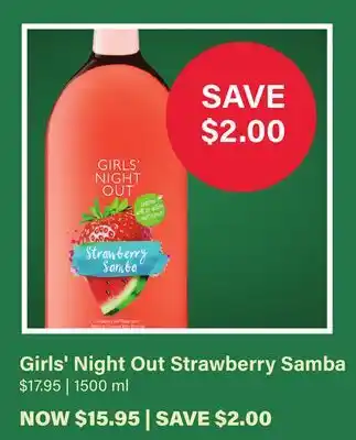 LCBO Girls' Night Out Strawberry Samba offer
